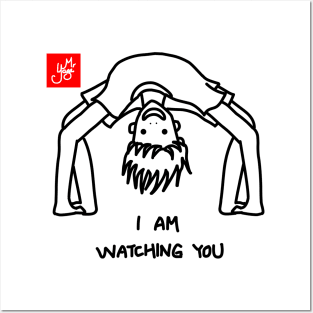 I AM WATCHING YOU (YOGA) Posters and Art